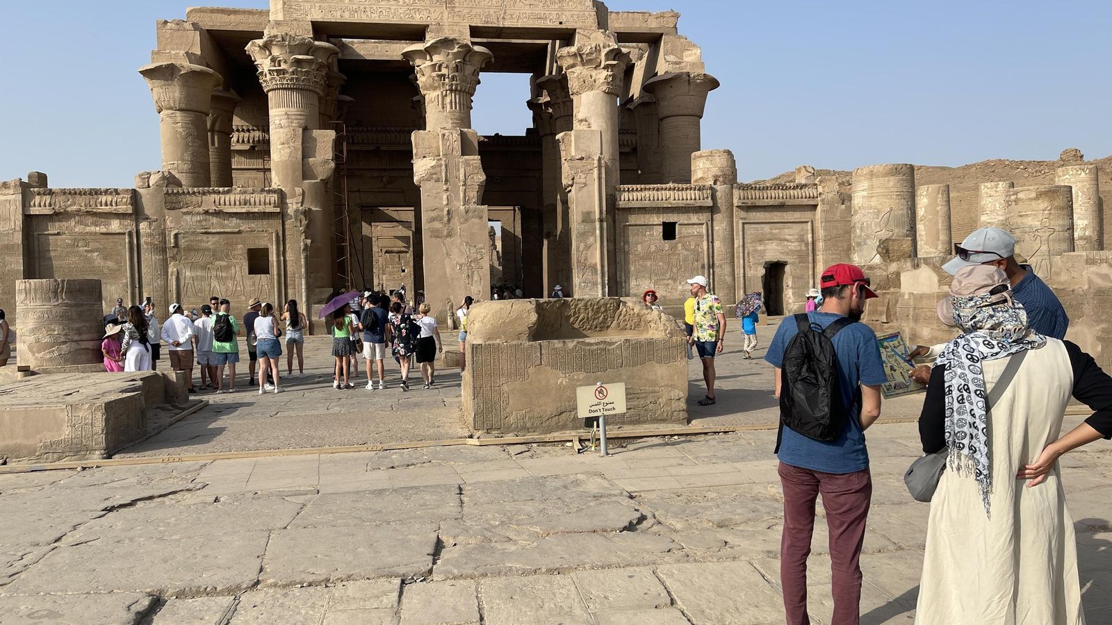 Fotografía de uno de los destinos que dbía visitar el crucero por Egipto.