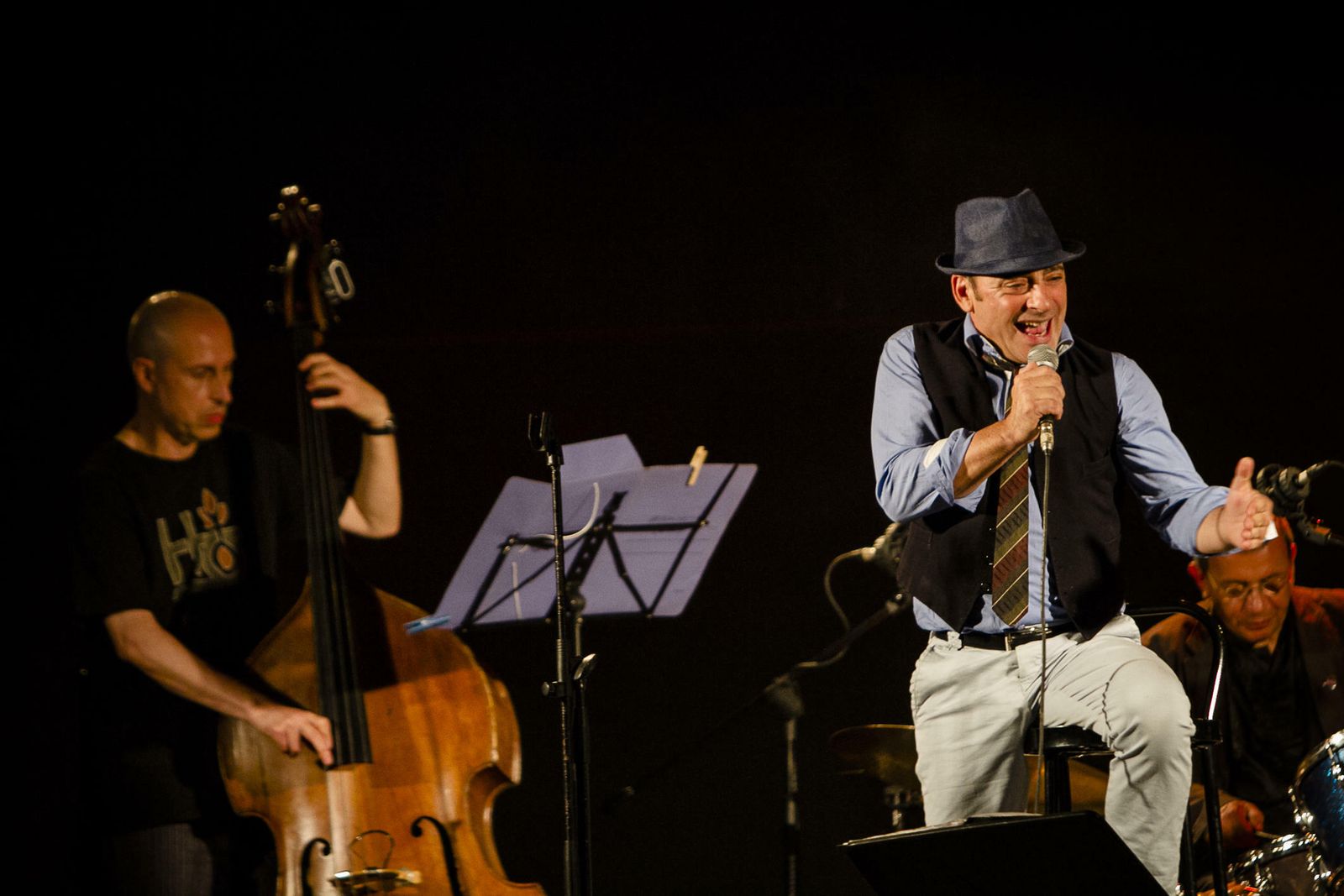 Zenet, en una actuación en el baluarte de la Candelaria.