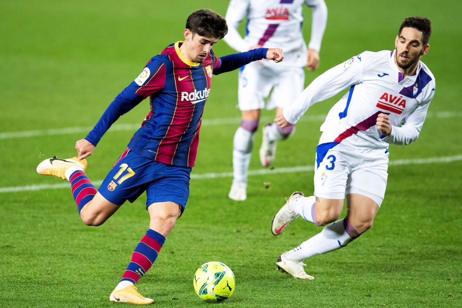 Trincao en un partido de esta temporada ante el Eibar