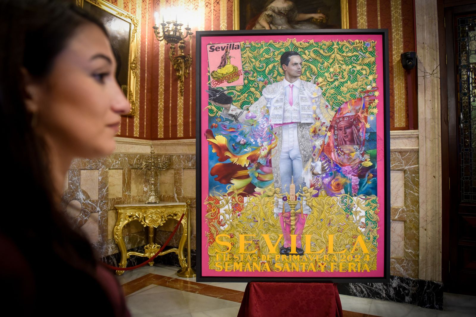 La presentación del cartel de las Fiestas de Primavera de Sevilla 2024, en imágenes