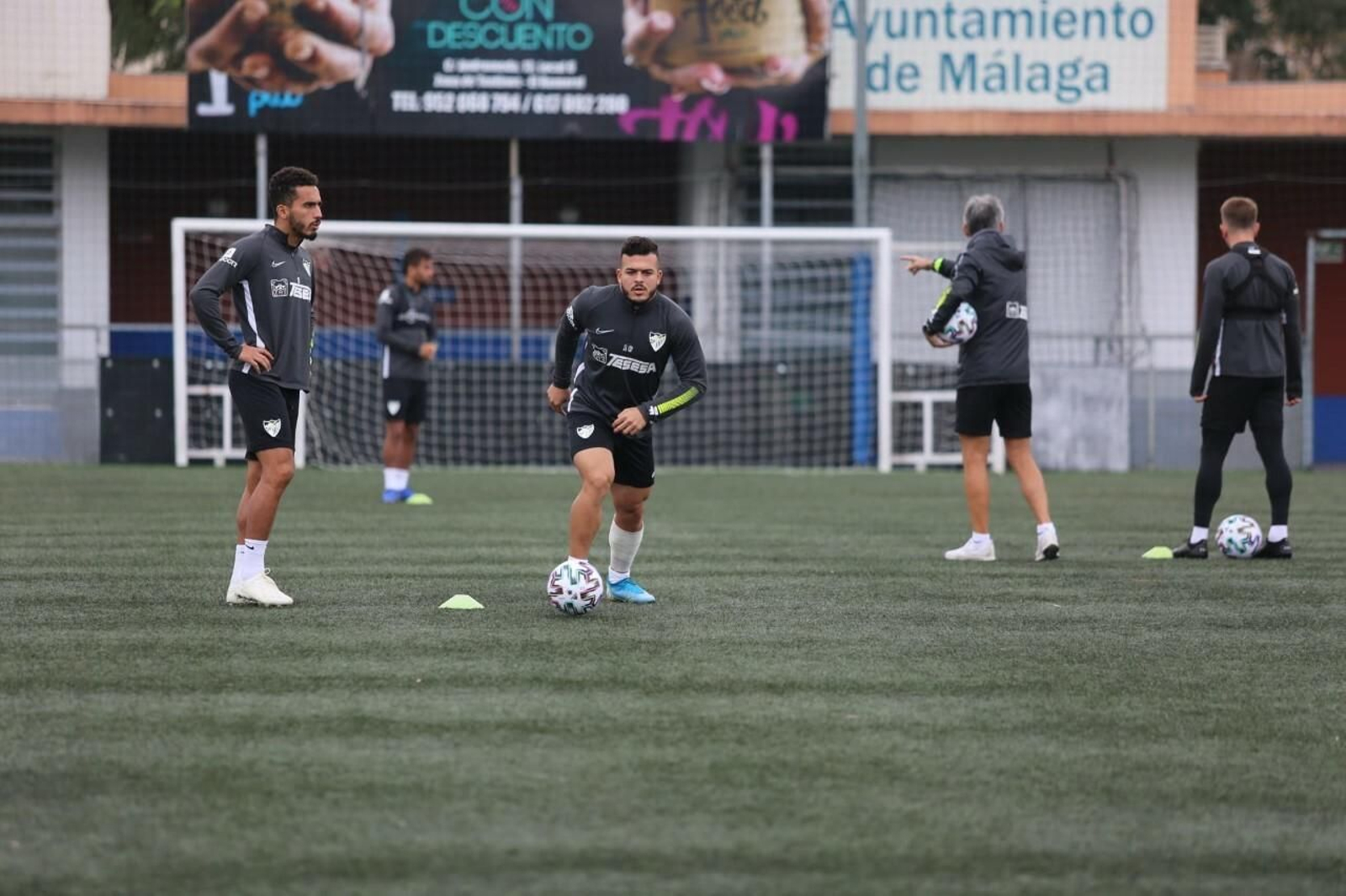 Las fotos del entrenamiento del Málaga en El Romeral