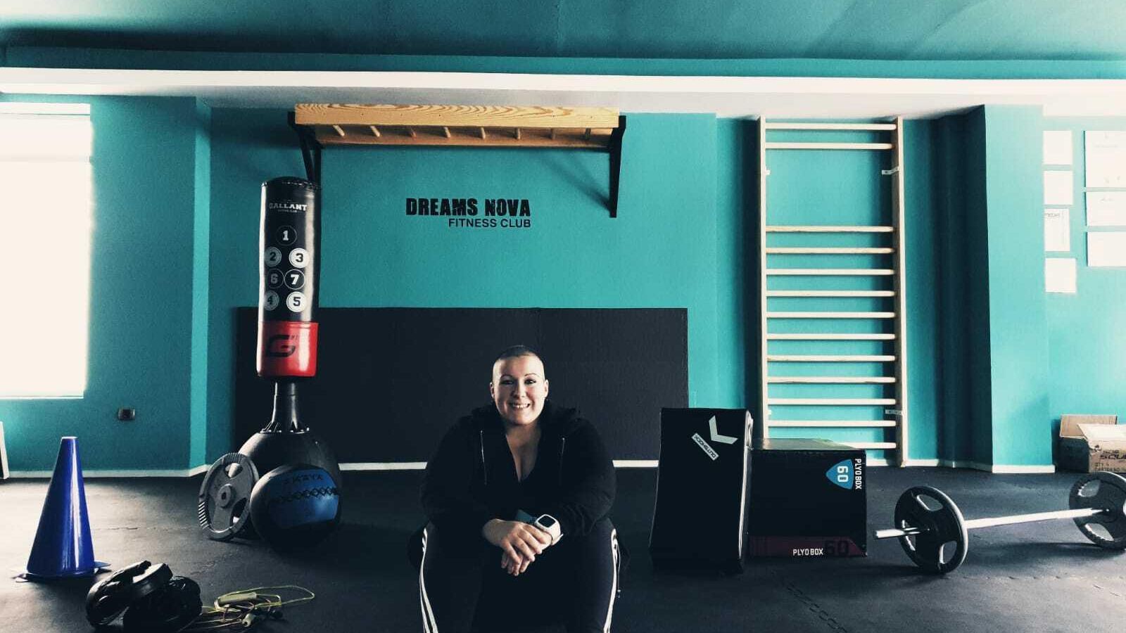 Eva Párrafa en el club fitness