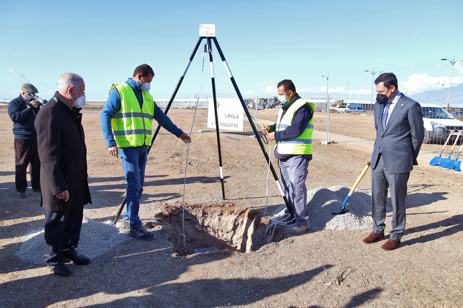 Fotogalería de la colocación de la primera piedra del hospital de Roquetas