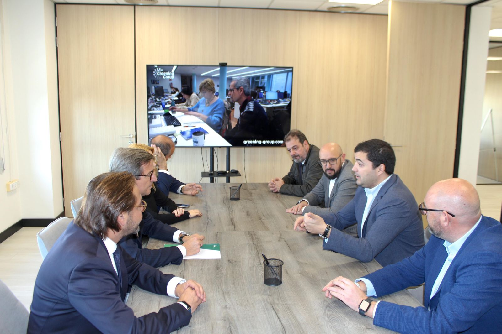 Un momento de la reunión.