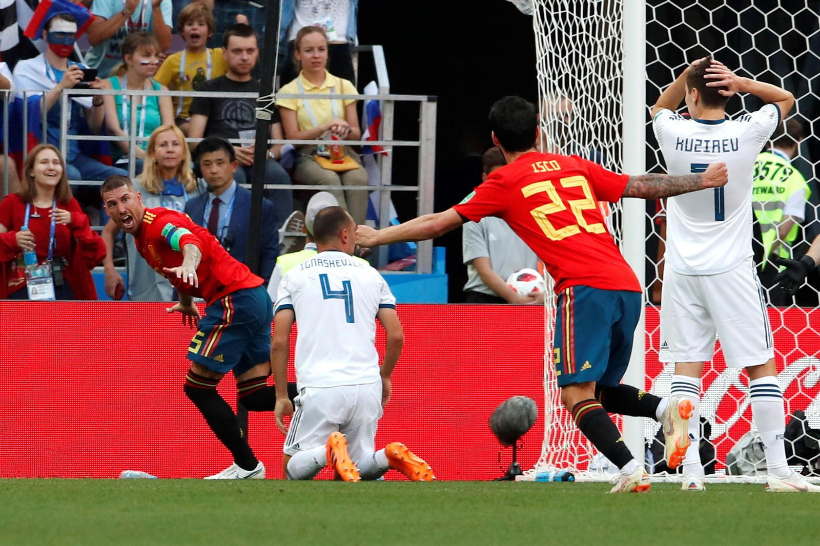 Las imágenes del España-Rusia