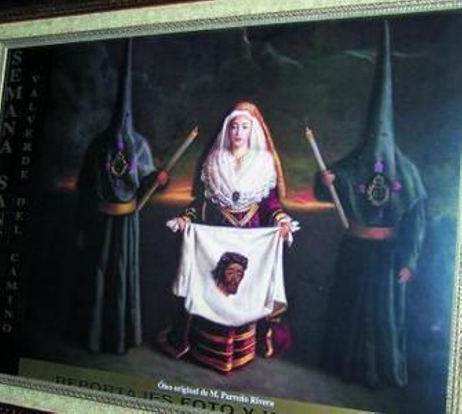 El cartel reproduce una obra original del artista Manuel Parreño.