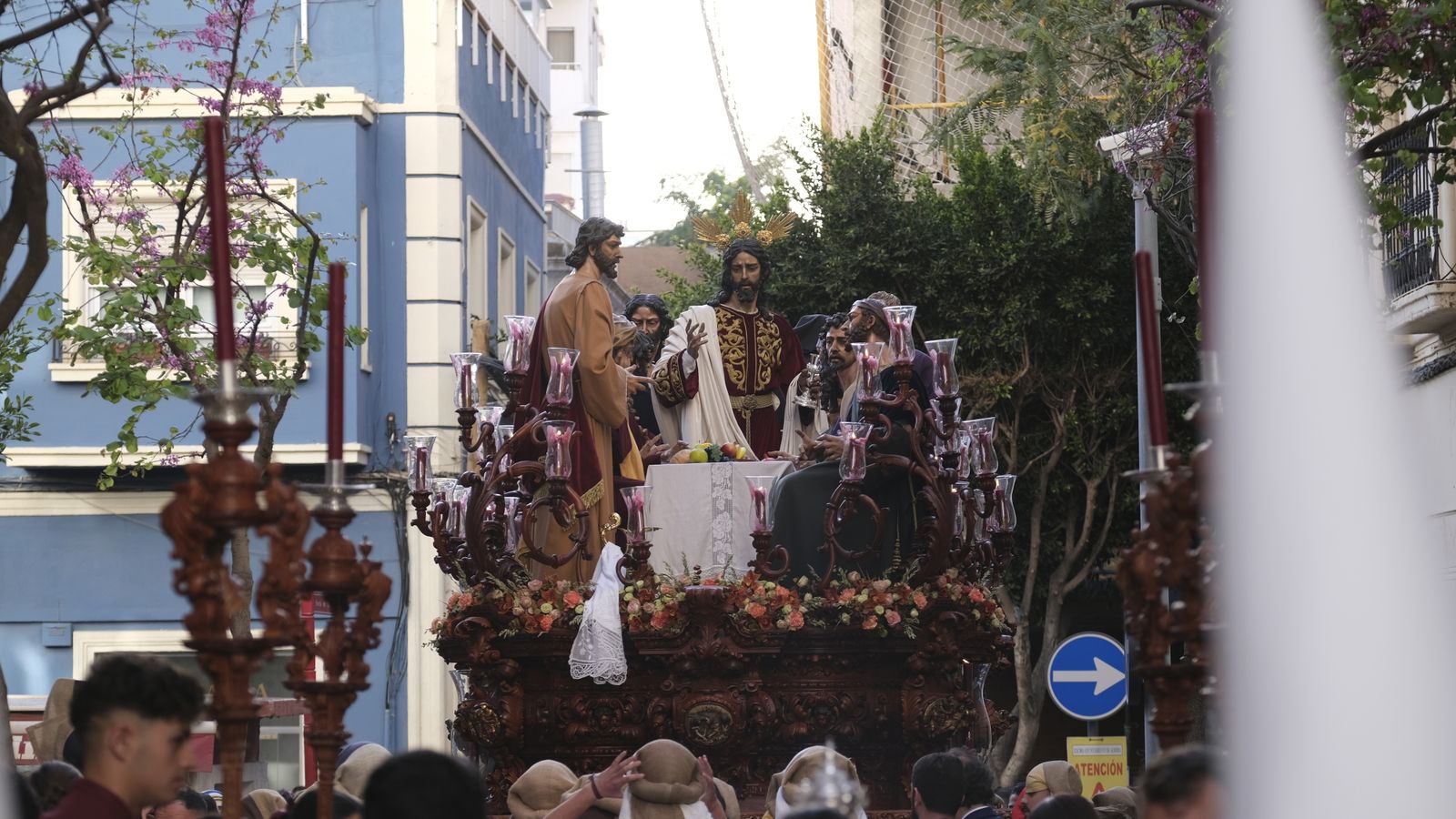 La procesión de la Santa Cena en Almería, en imágenes