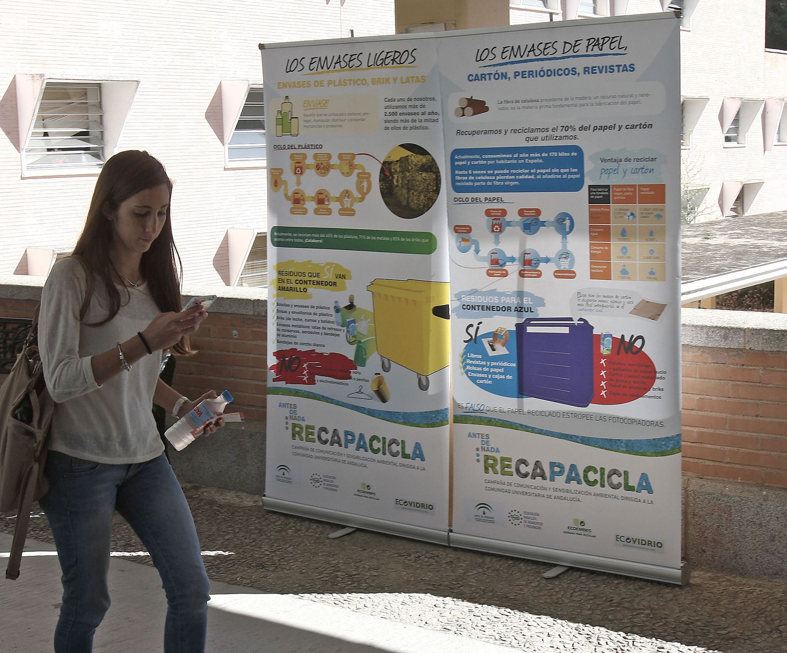 Paneles de una exposición montada con motivo de la Semana Verde en una edición pasada.