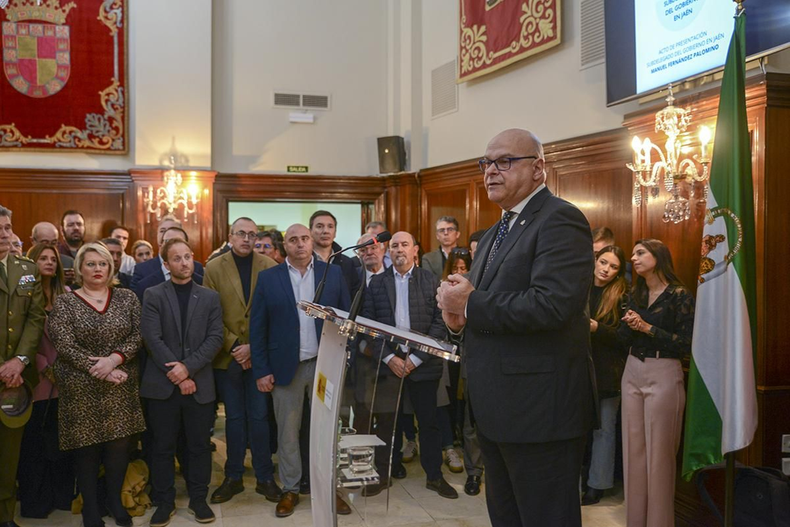 Presentación del subdelegado del Gobierno de España en Jaén, Manuel Fernández.