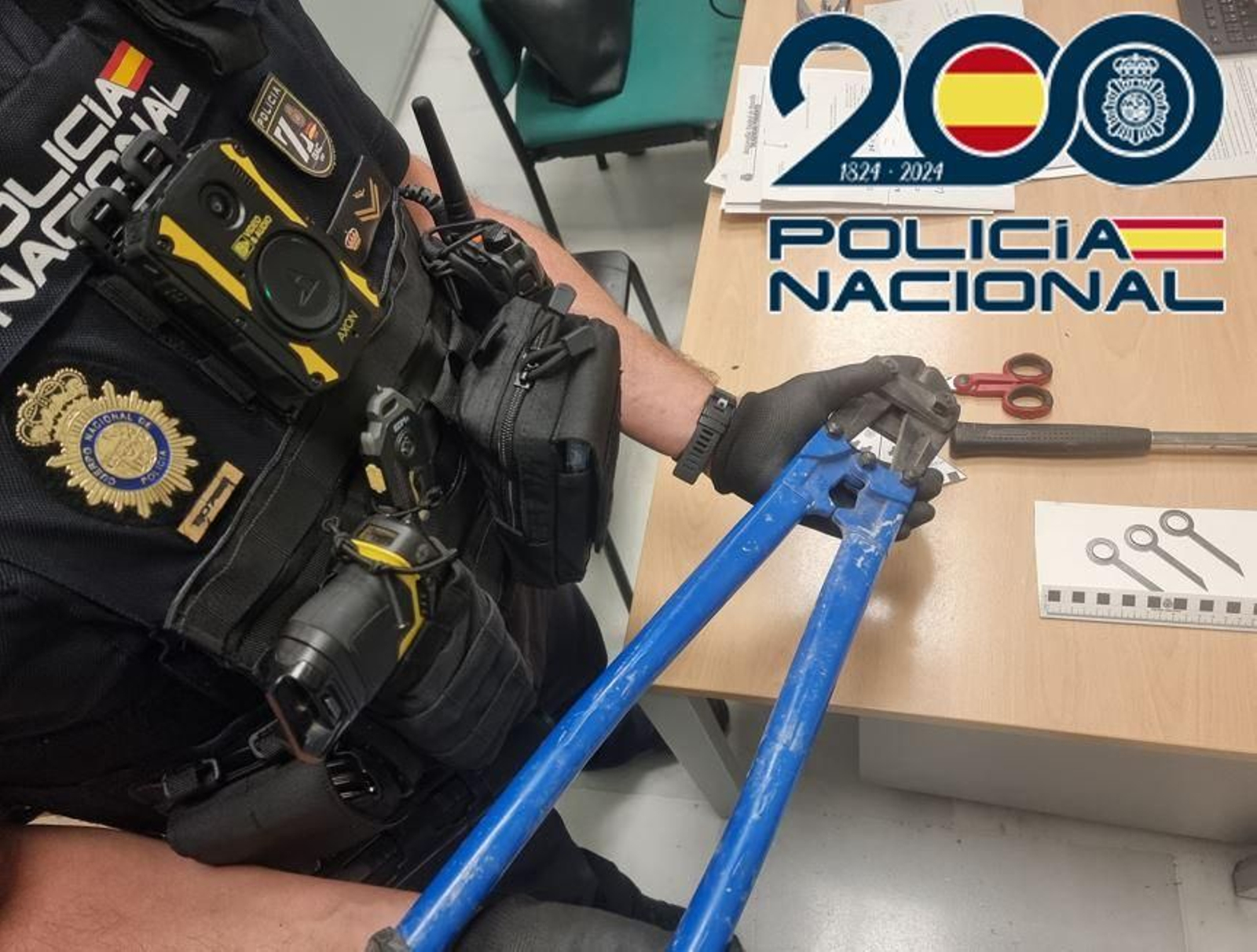 Efectos intervenidos por los agentes.