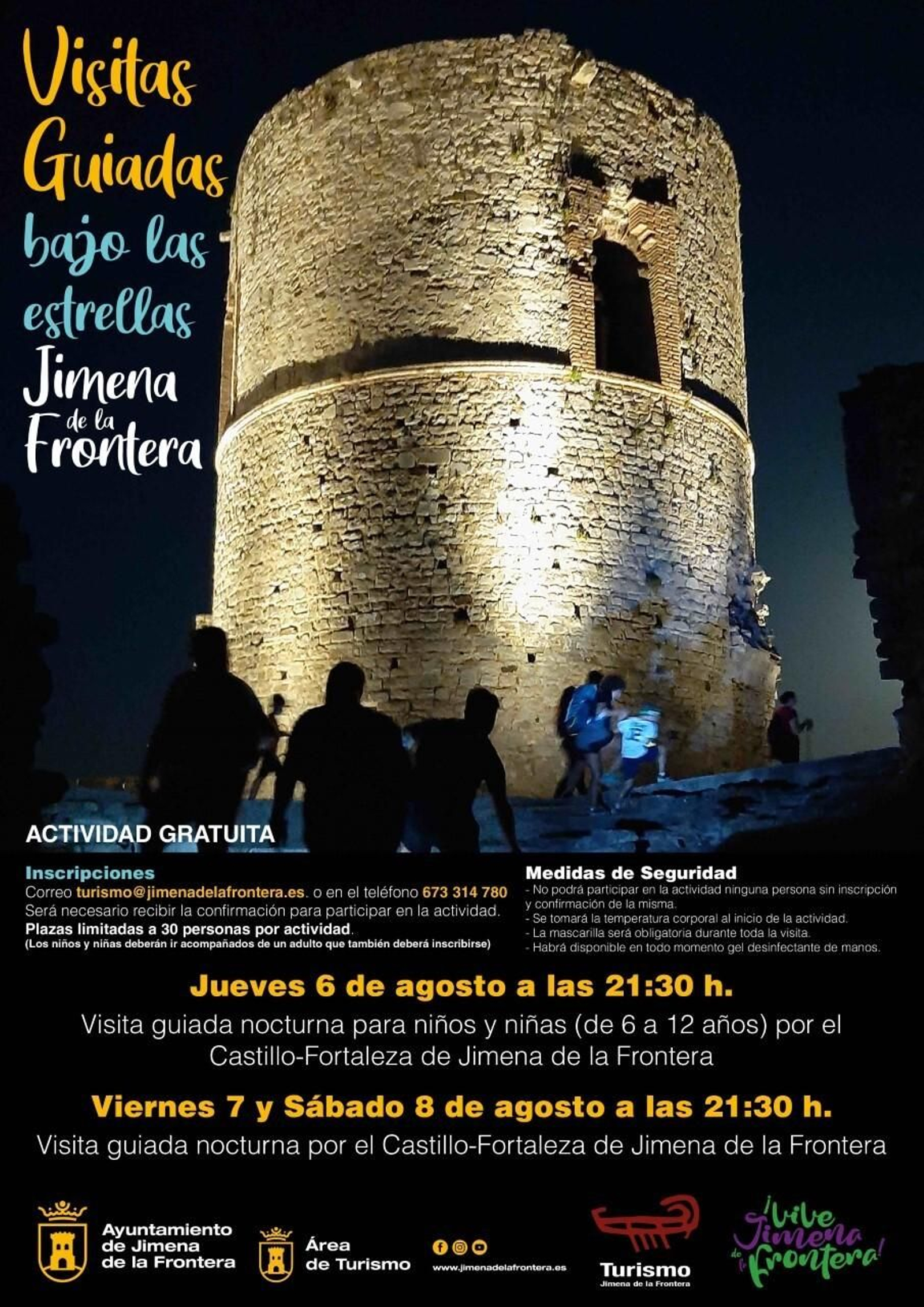 El cartel de las visitas nocturnas.