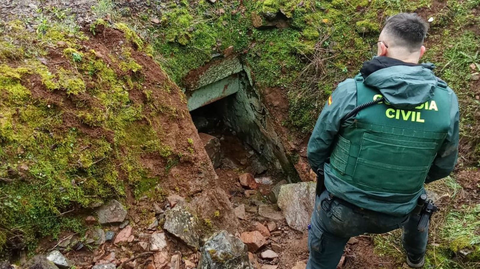 Lugar en el que la Guardia Civil localizó al hombre desaparecido.