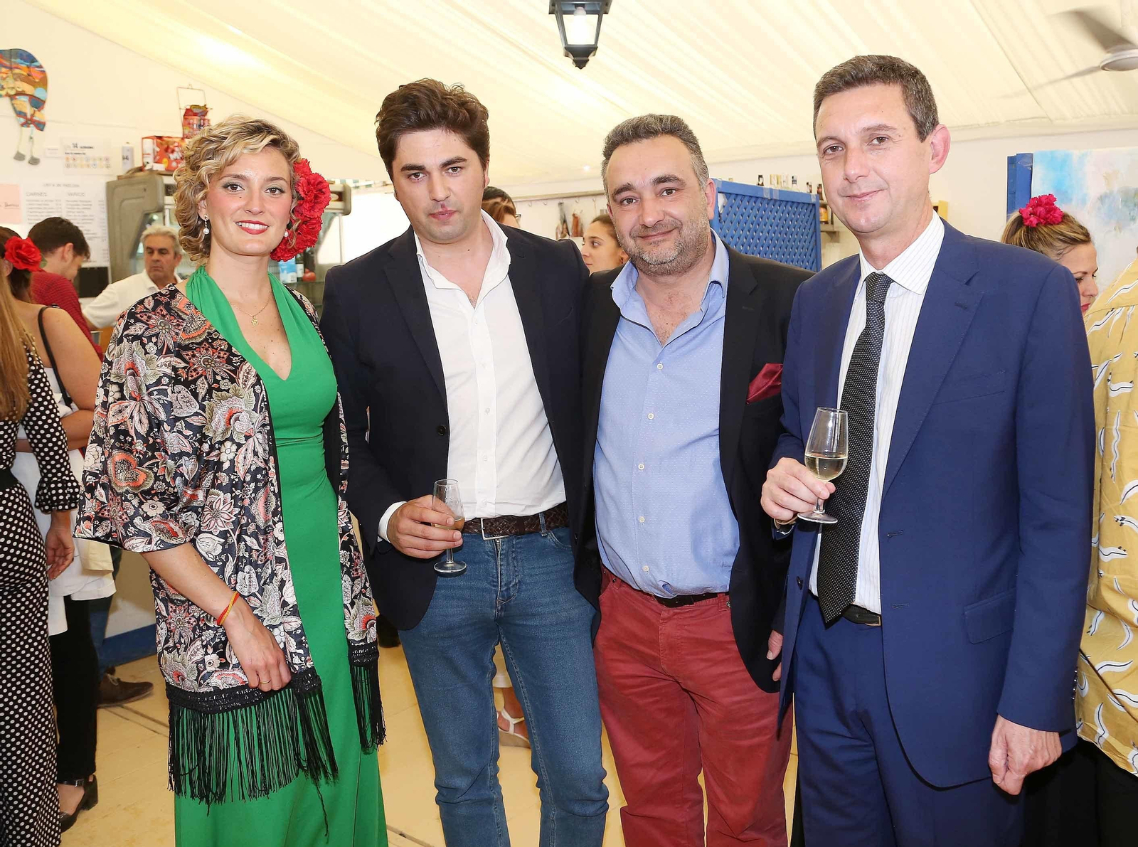 Teresa Macías, Juan Sánchez, Manuel Sotelino y Miguel Berraquero.