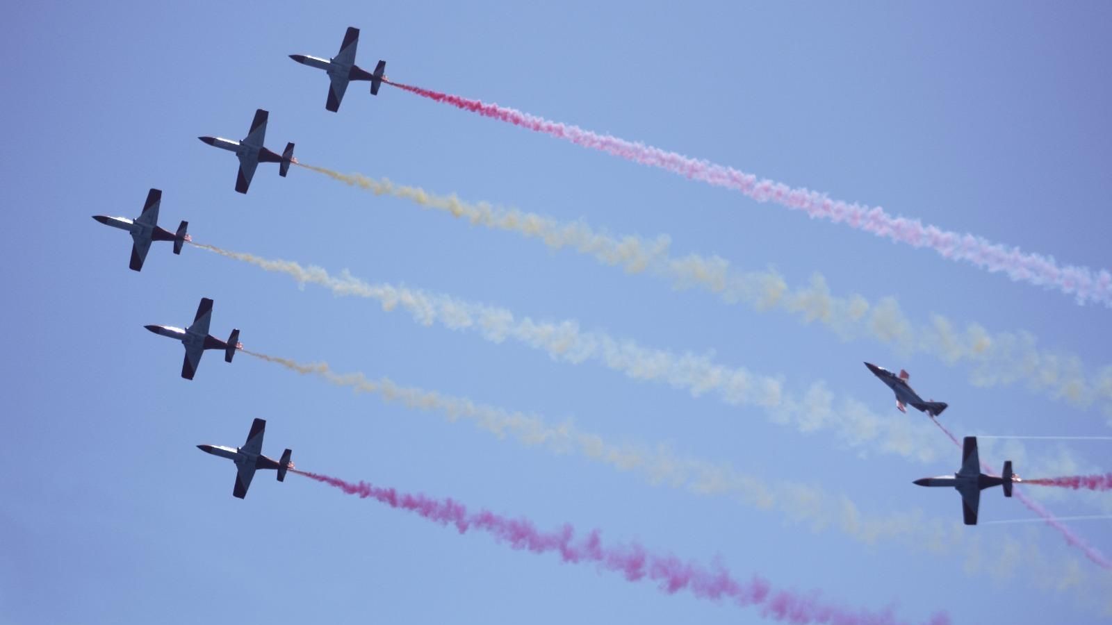 Una exhibición de la Patrulla Águila.