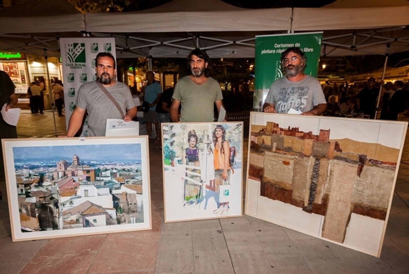 Premiados en el concurso de pintura rápida Fundación Caja Rural.