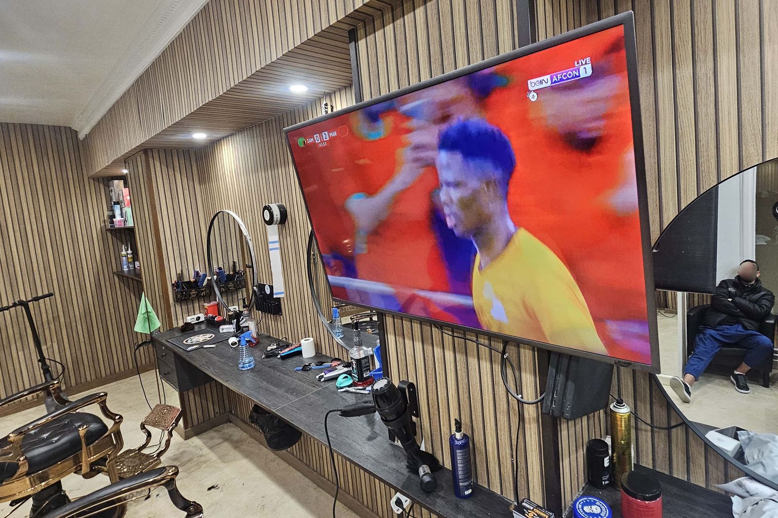 Las fotos de cómo se vivió en Algeciras el Zambia - Marruecos de la Copa de África