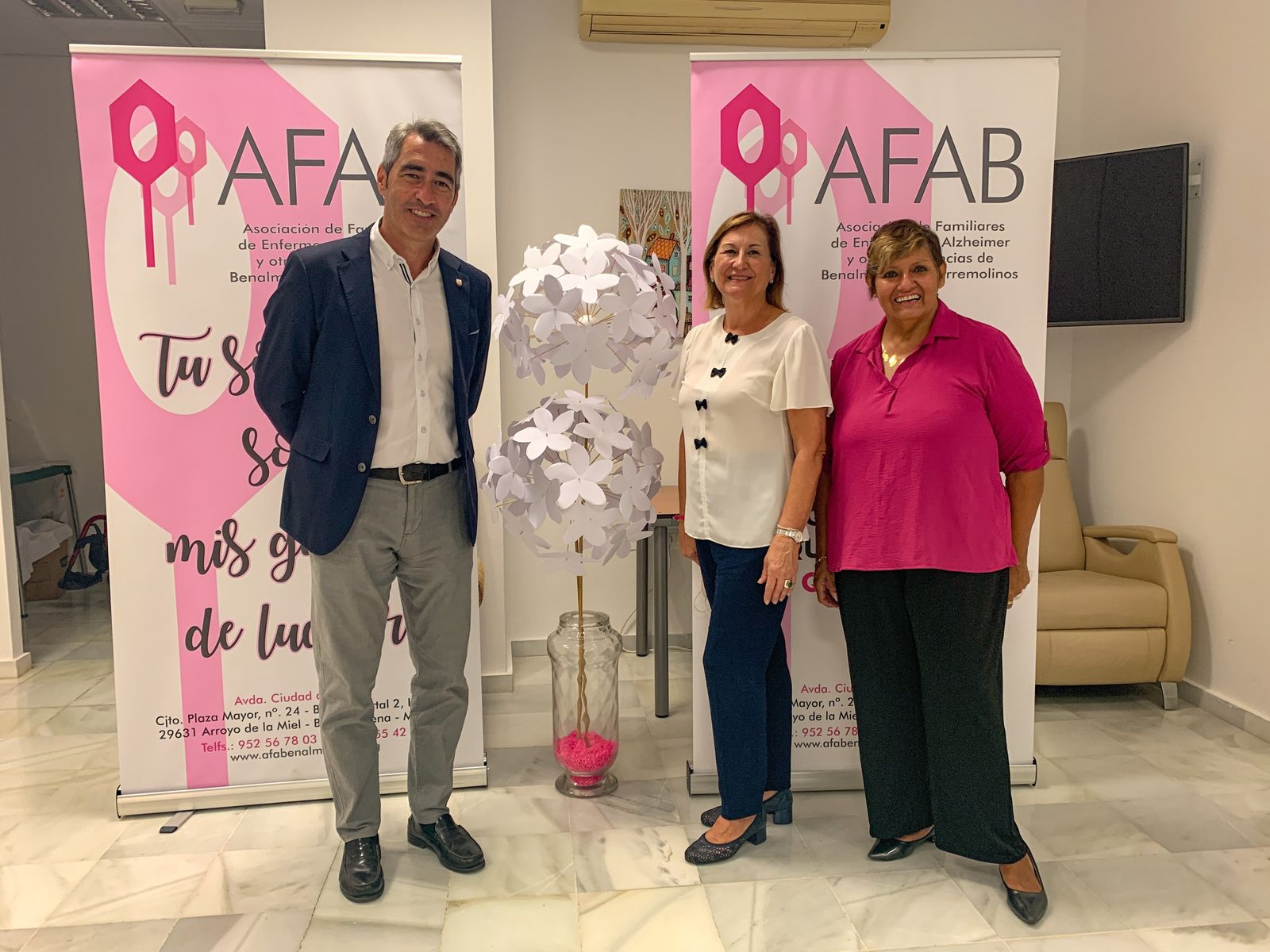 La presentación de la subvención concedida a AFAB.