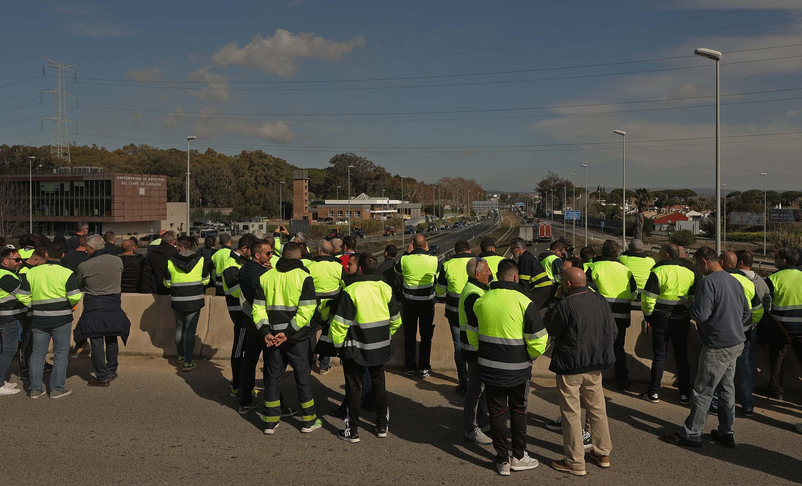 Fotos de la tractorada de agricultores del Valle del Guadiaro en el Campo de Gibraltar