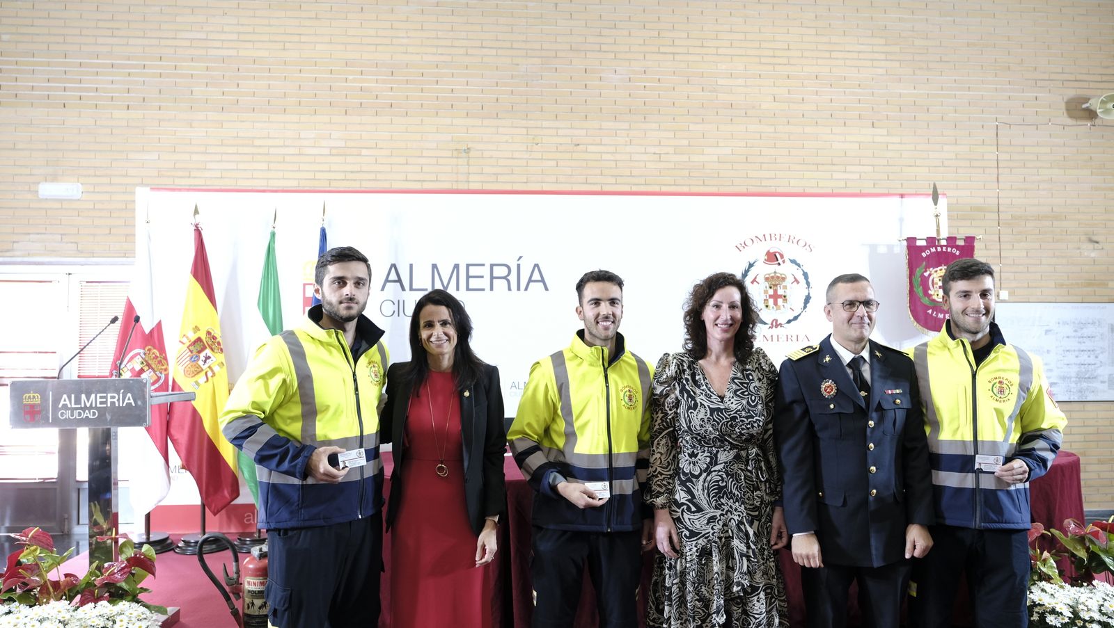 Imágenes del acto del patrón de los bomberos, San Juan de Dios. Almería