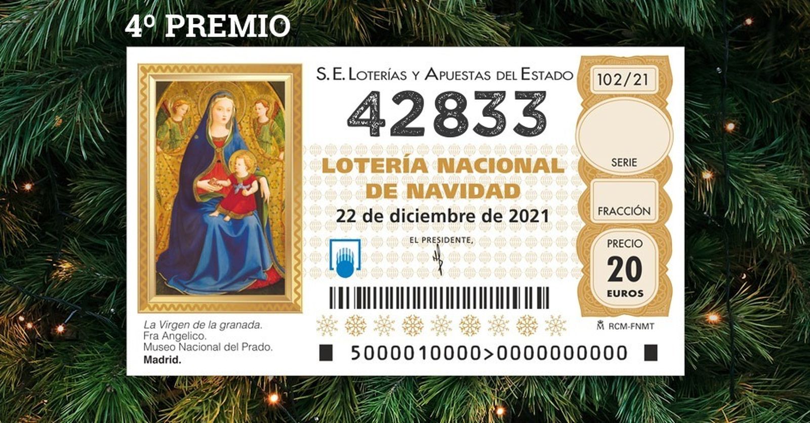 El 42833 deja 20.000 euros en Gerena