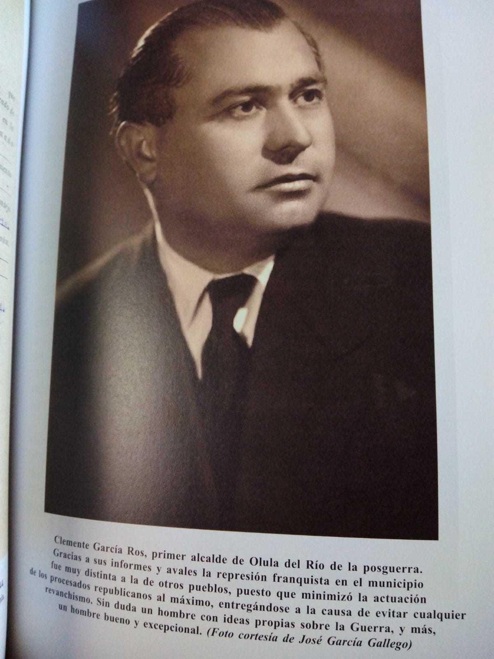 Clemente García Ros, abuelo de Alberto y Clemente, fue el primer alcalde de Olula del Río en la posguerra