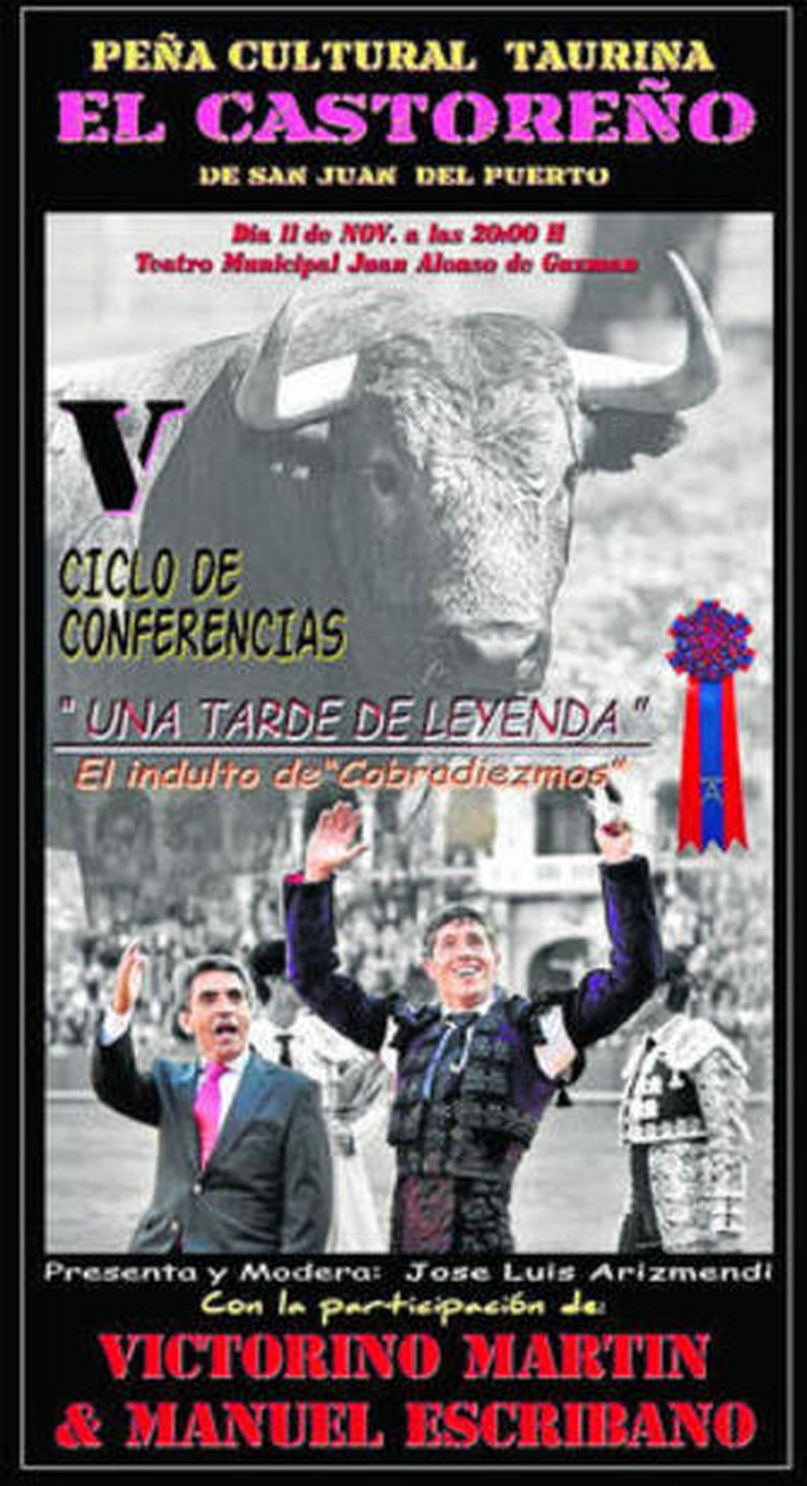 Cartel anunciador de ese evento que anuncia las conferencias de otoño.