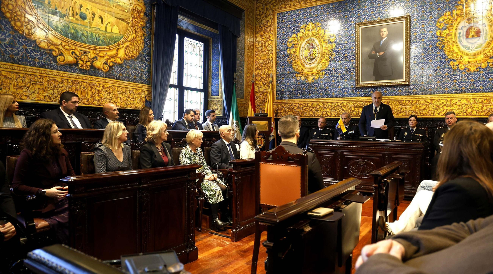 Las fotos del homenaje en Algeciras al inspector jefe de la Policía Nacional Francisco González Suárez
