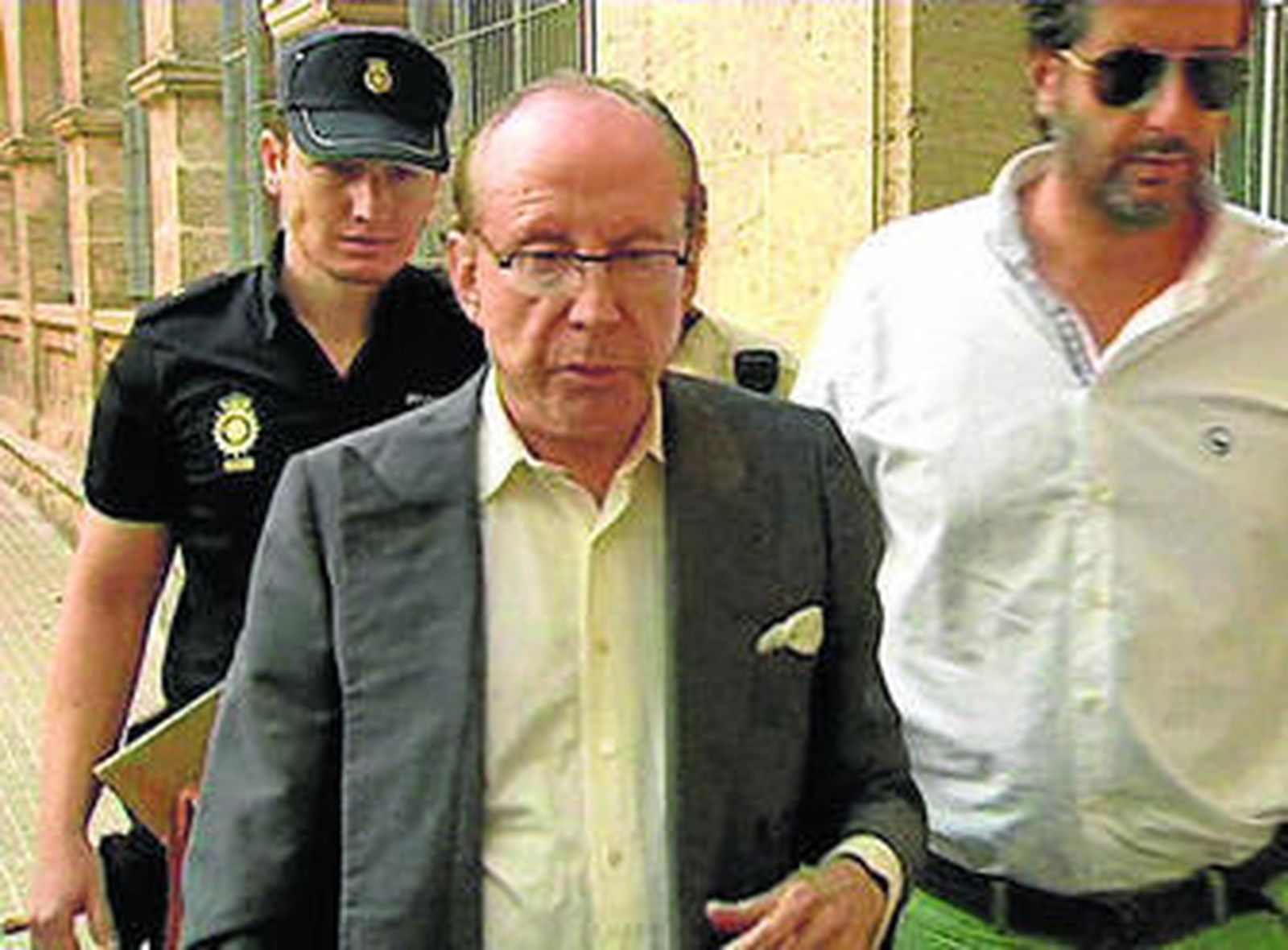 José María Ruiz-Mateos, en los juzgados de Palma para declarar como imputado en estafa en 2012.