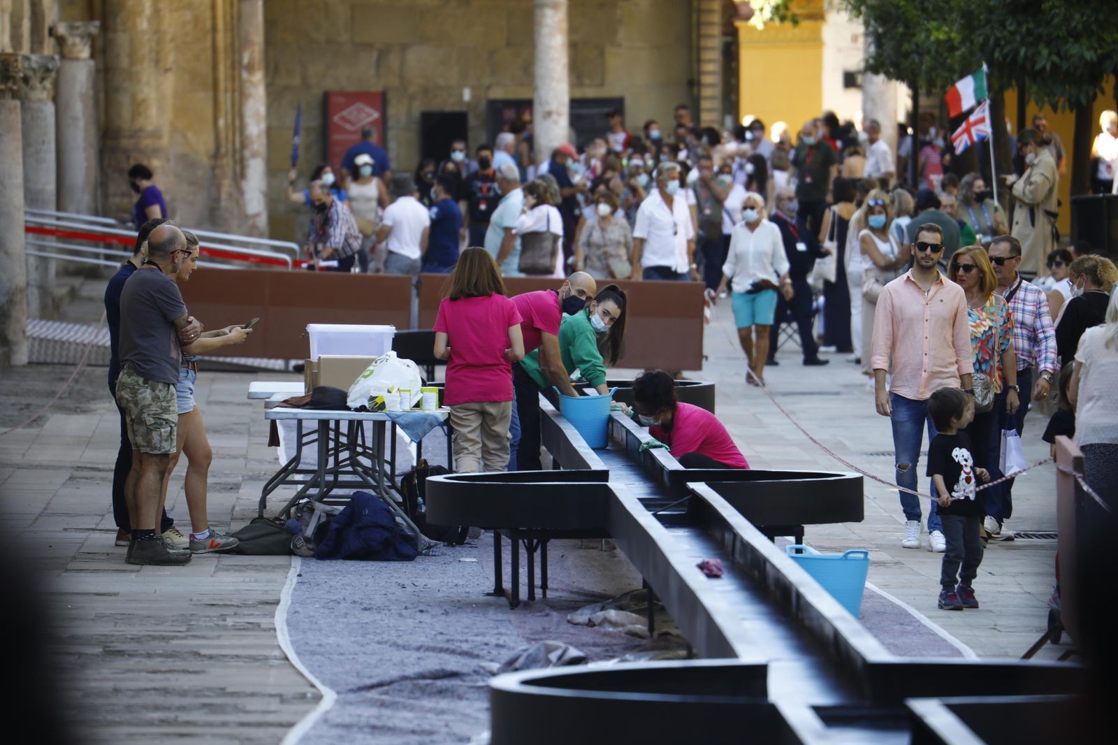 El montaje del Festival Flora, en imágenes