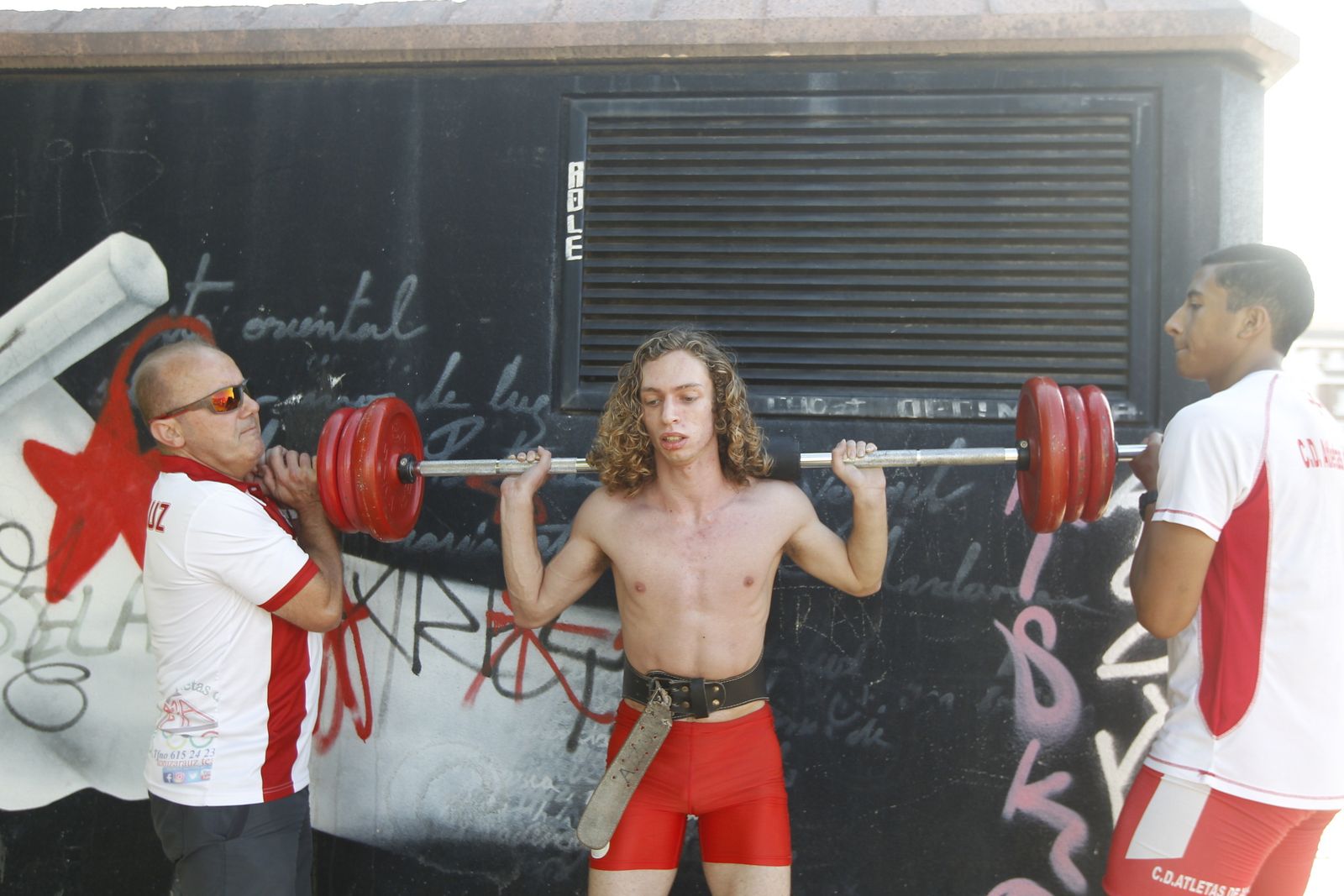 Entrenamiento del CD Atletas de Almería en el parque de Los Molinos