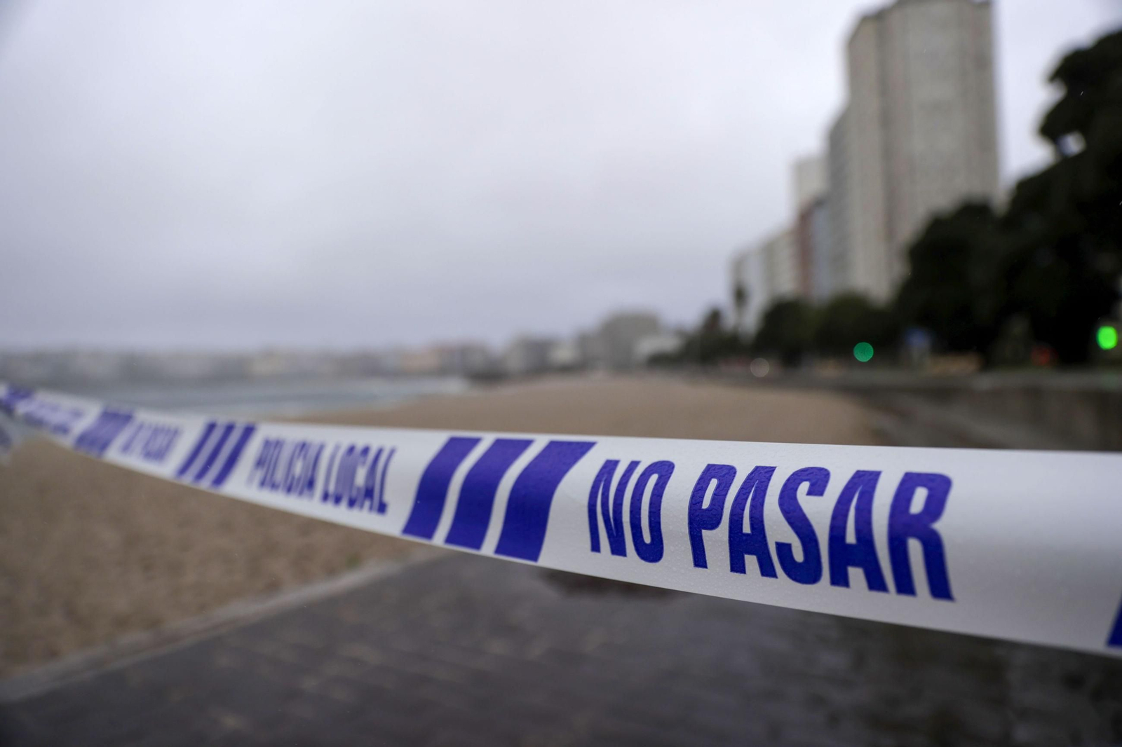 Playas cortadas en La Coruña