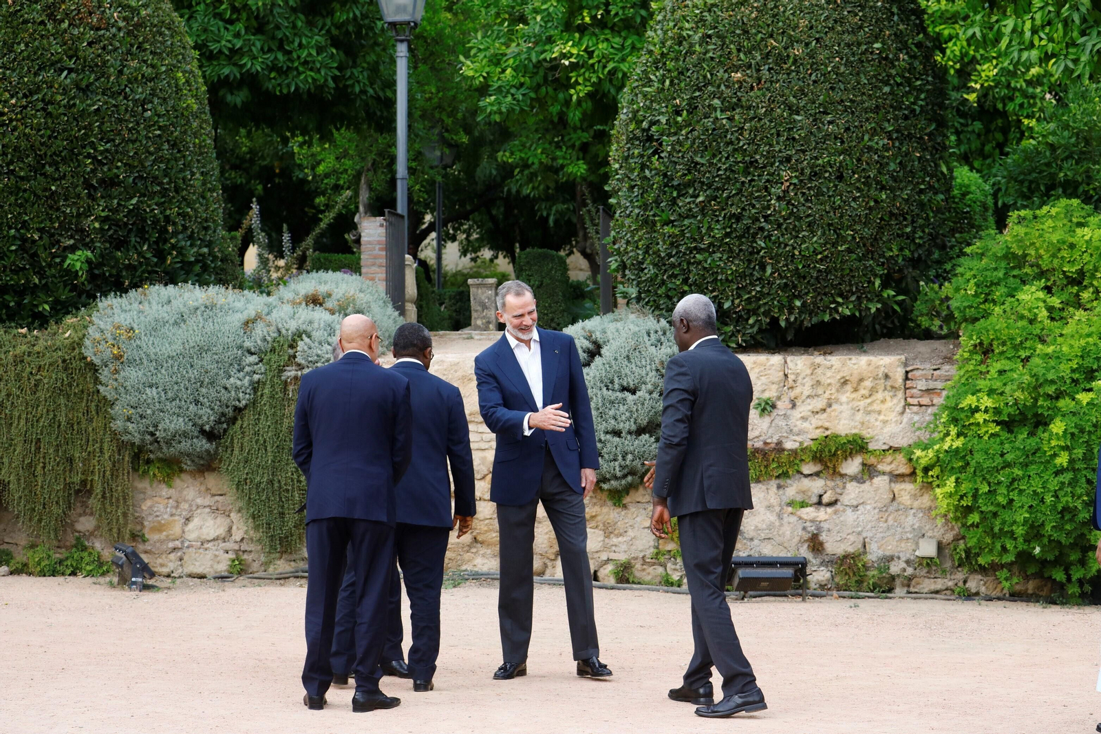 Los reyes Felipe VI y Abdalá II, en el Alcázar de los Reyes Cristianos de Córdoba