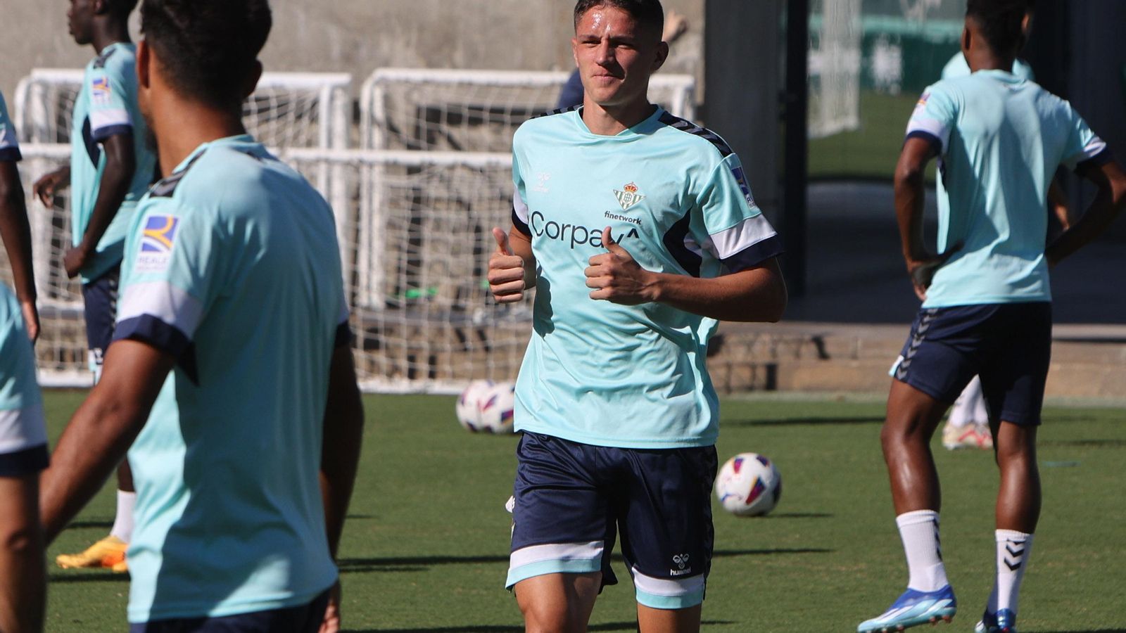 Sergi Altimira se ejercita en un entrenamiento.