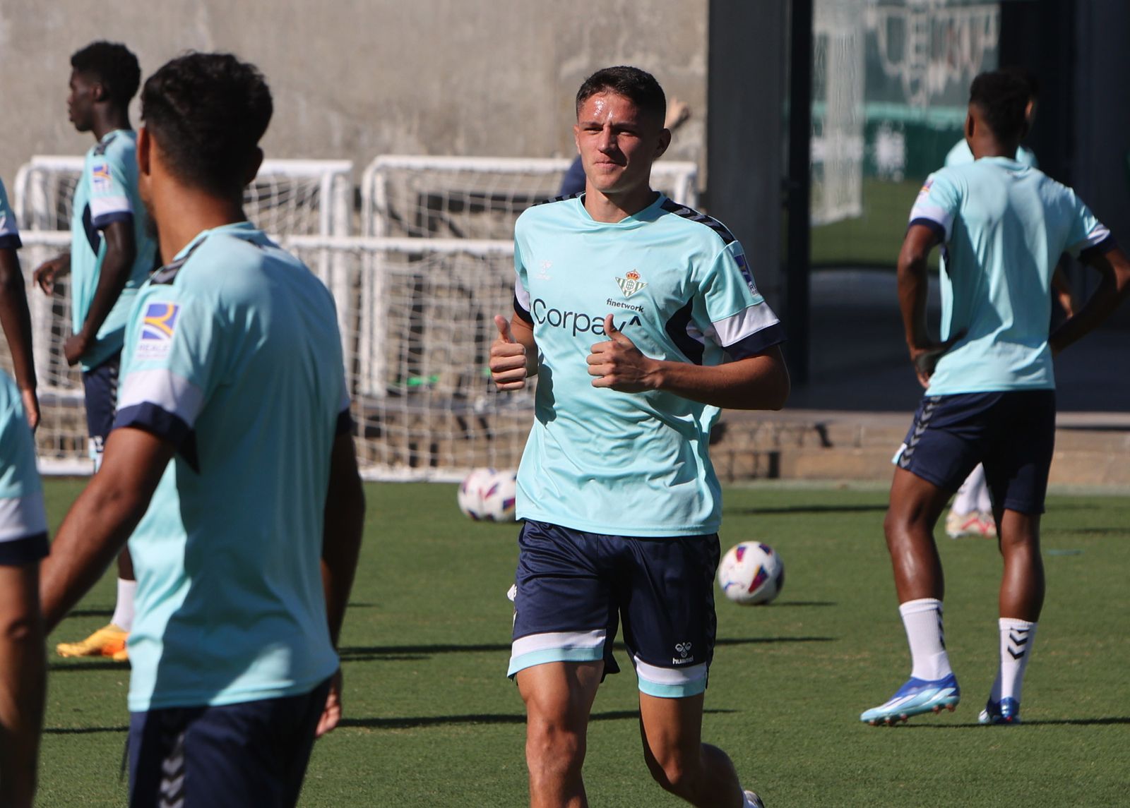 Sergi Altimira se ejercita en un entrenamiento.
