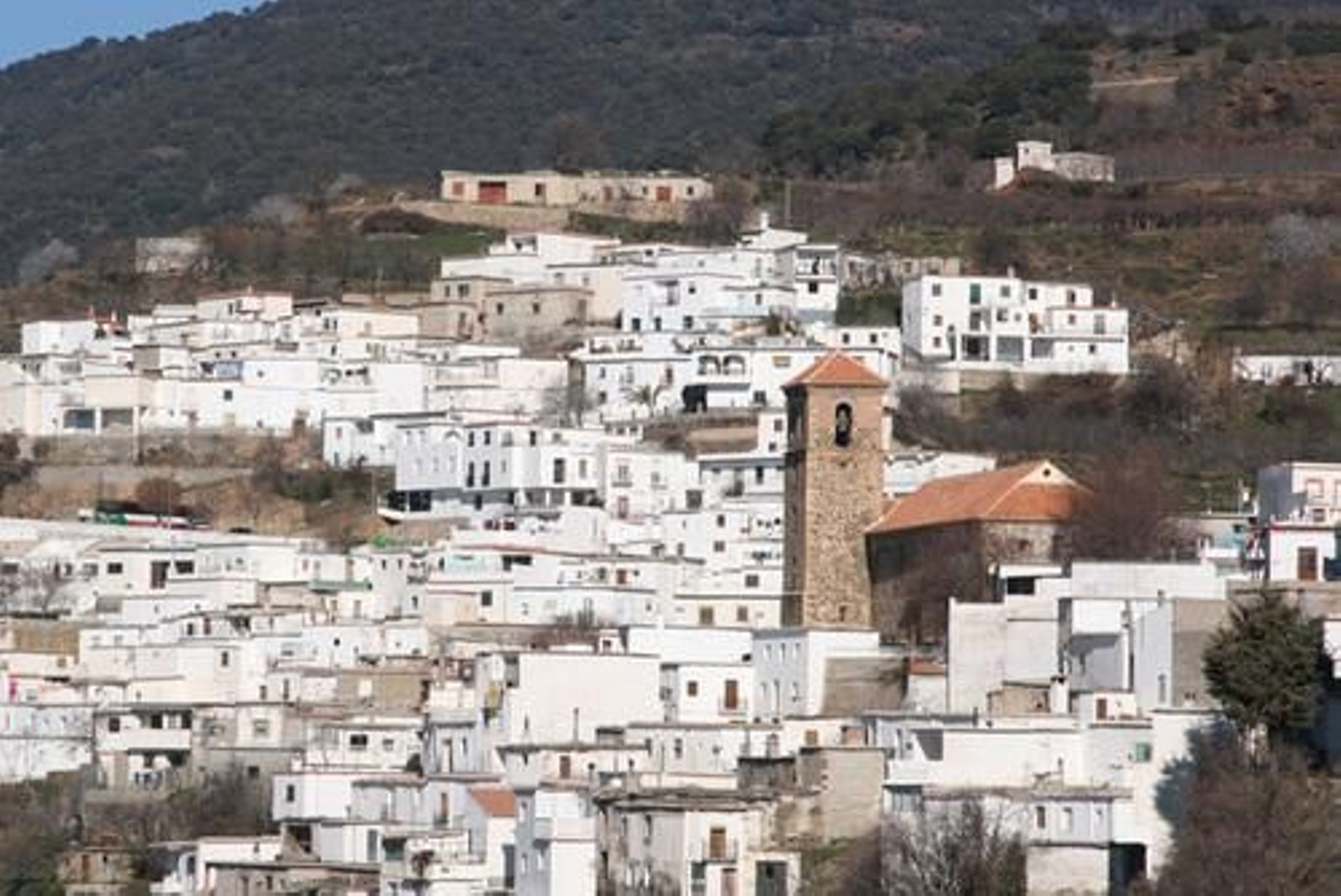 Vista de Bayárcal, pequeño municipio de la Alpujarra.