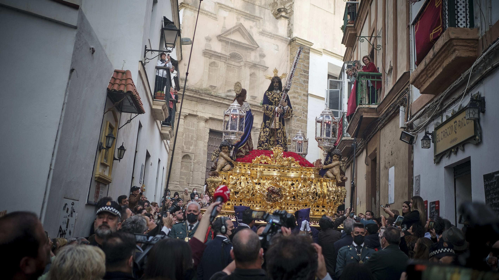 Nazareno de Santa María en la Semana Santa de Cádiz 2022