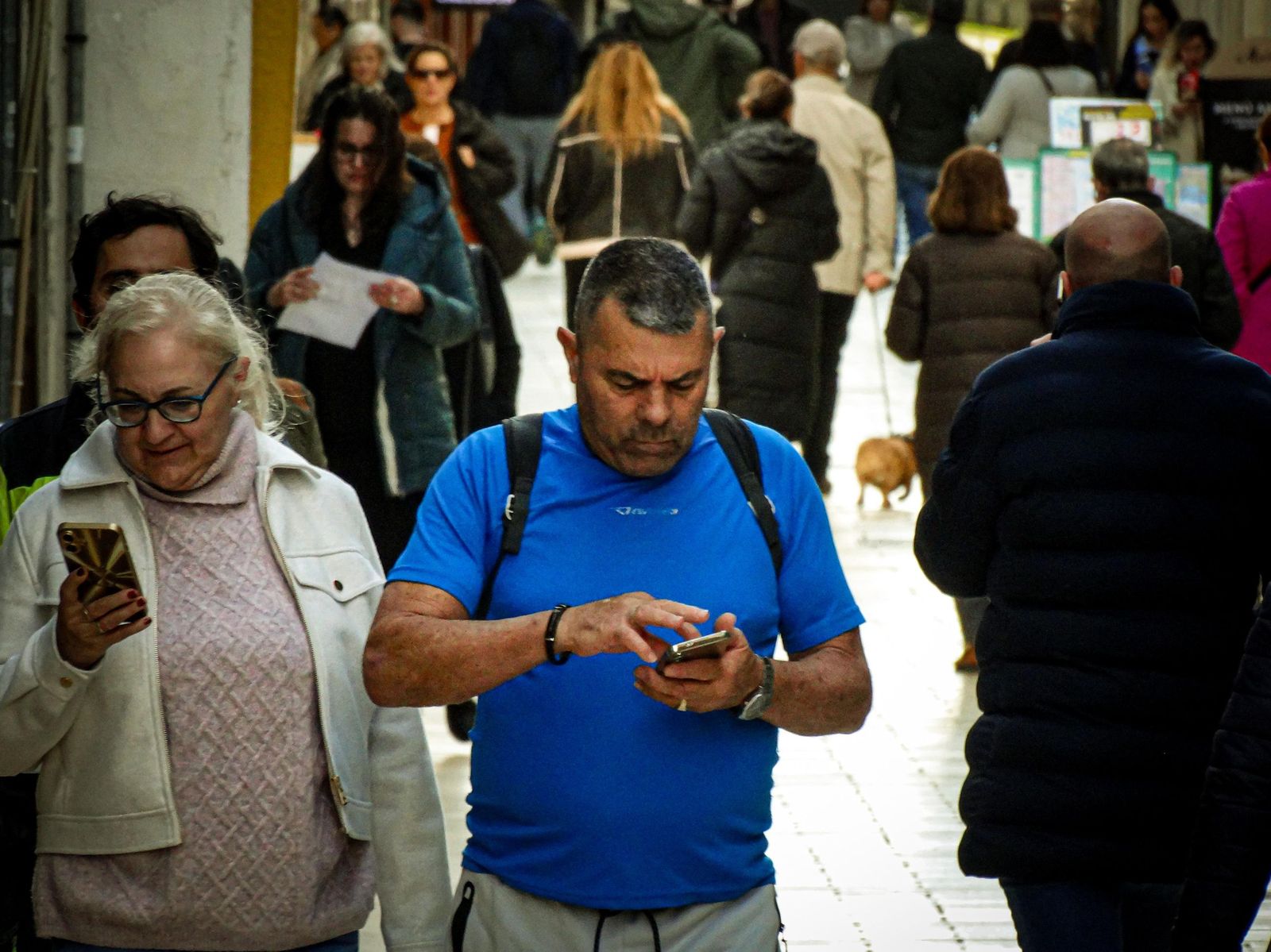 Ambiente en las calles del centro, en fotos