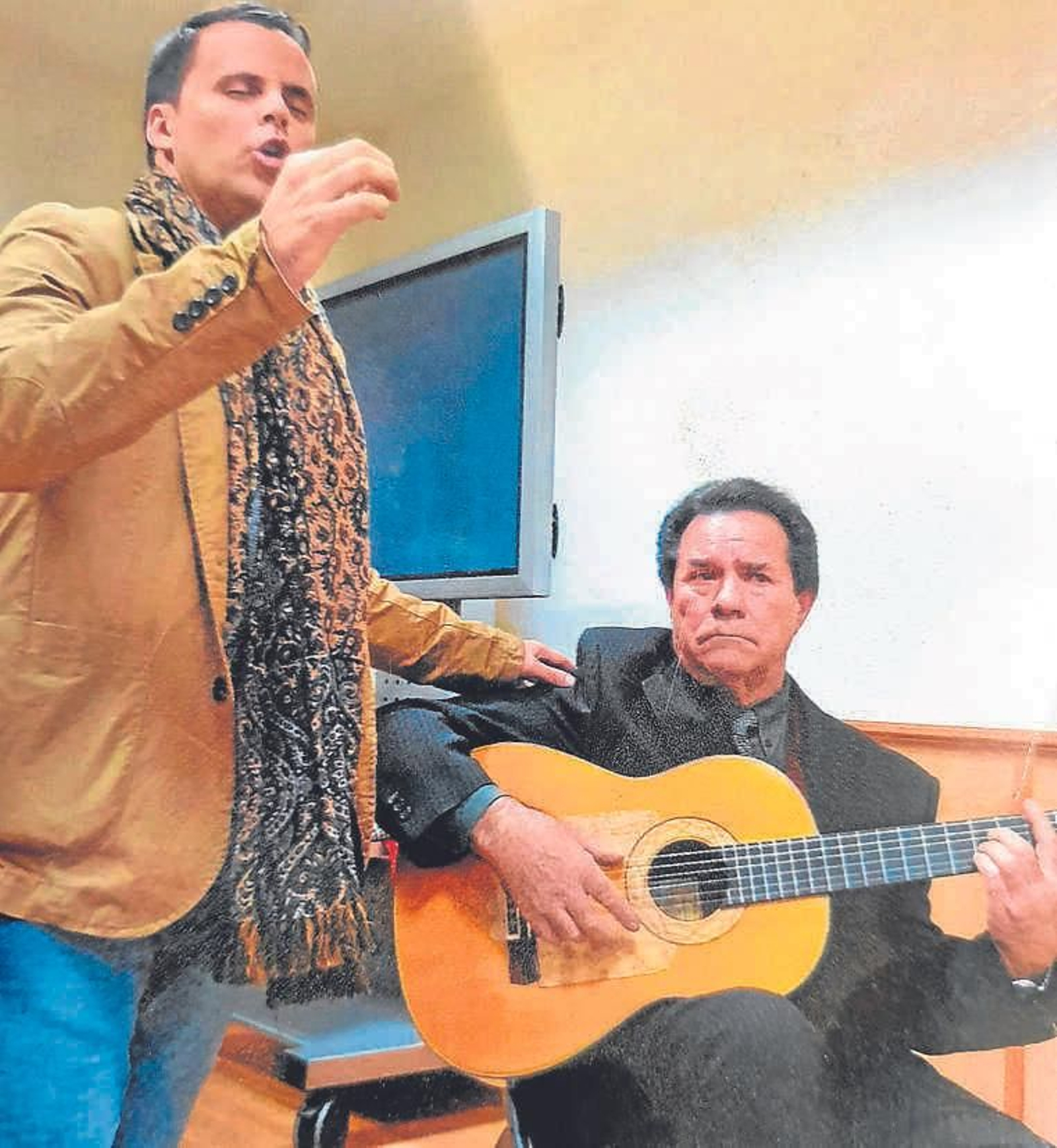 Acompañando a Juan Pinilla.