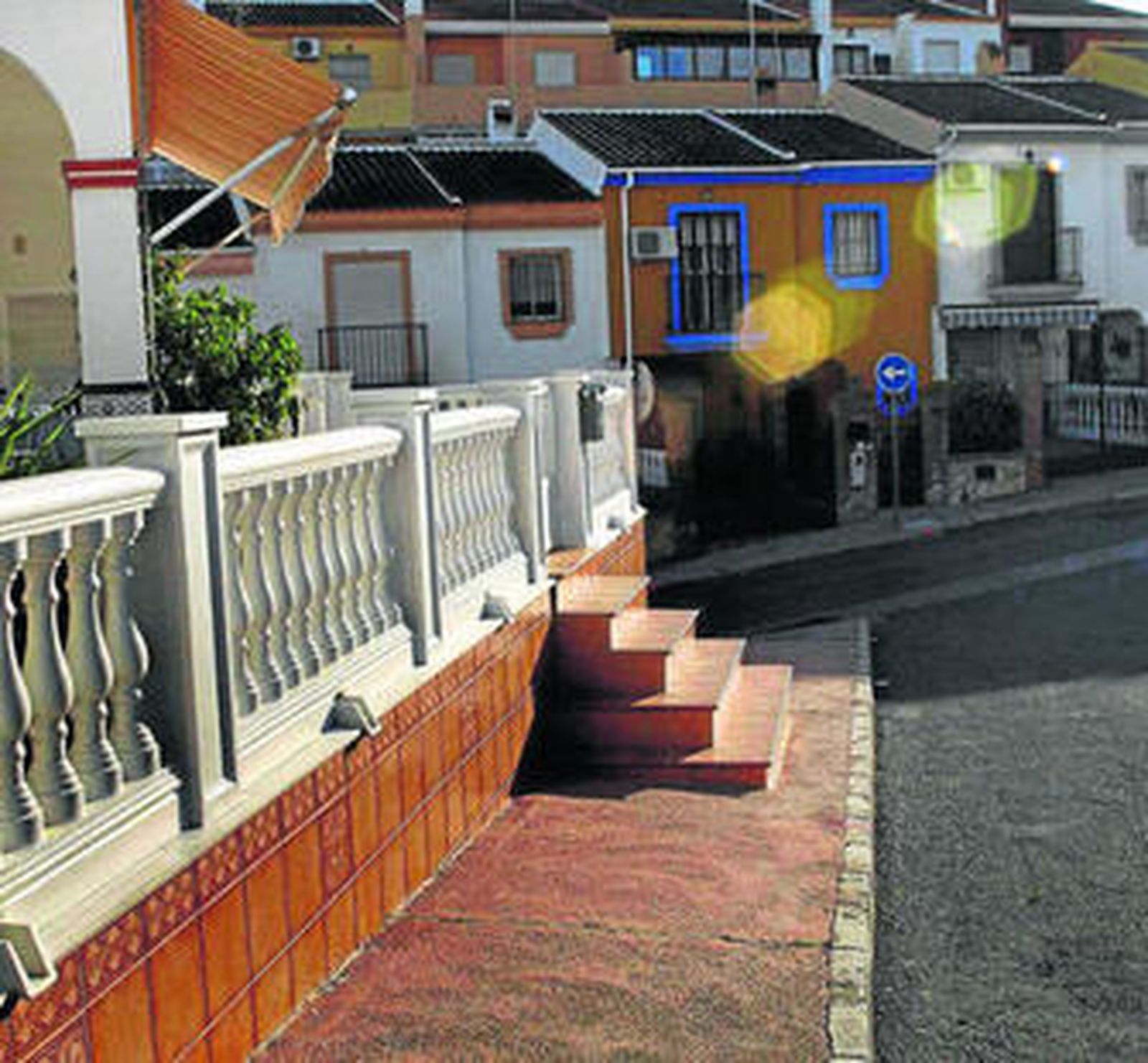 Imagen de la escalera objeto de actuación por parte de la Gerencia de Urbanismo.