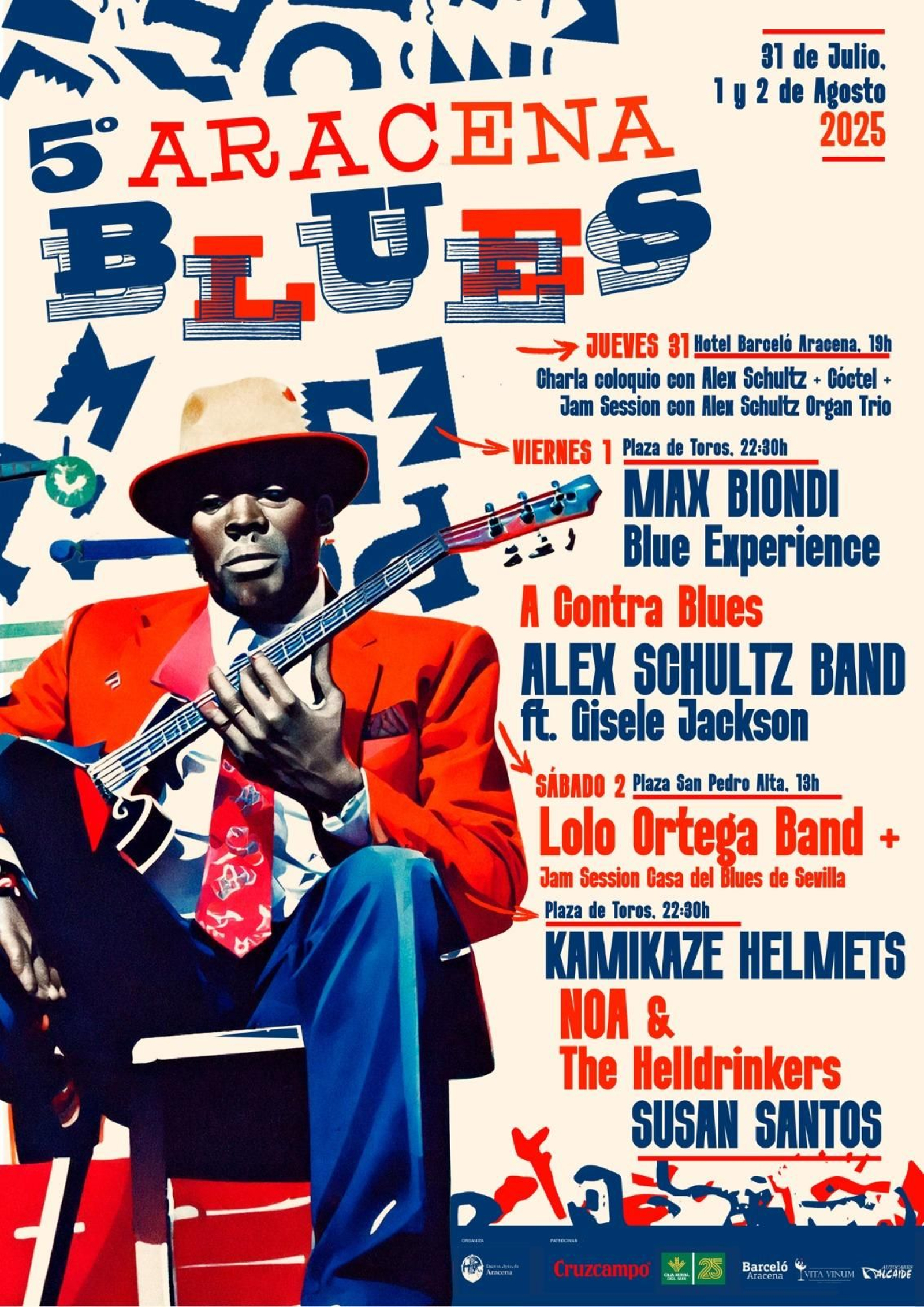 Cartel del festival Aracena Blues 2025.
