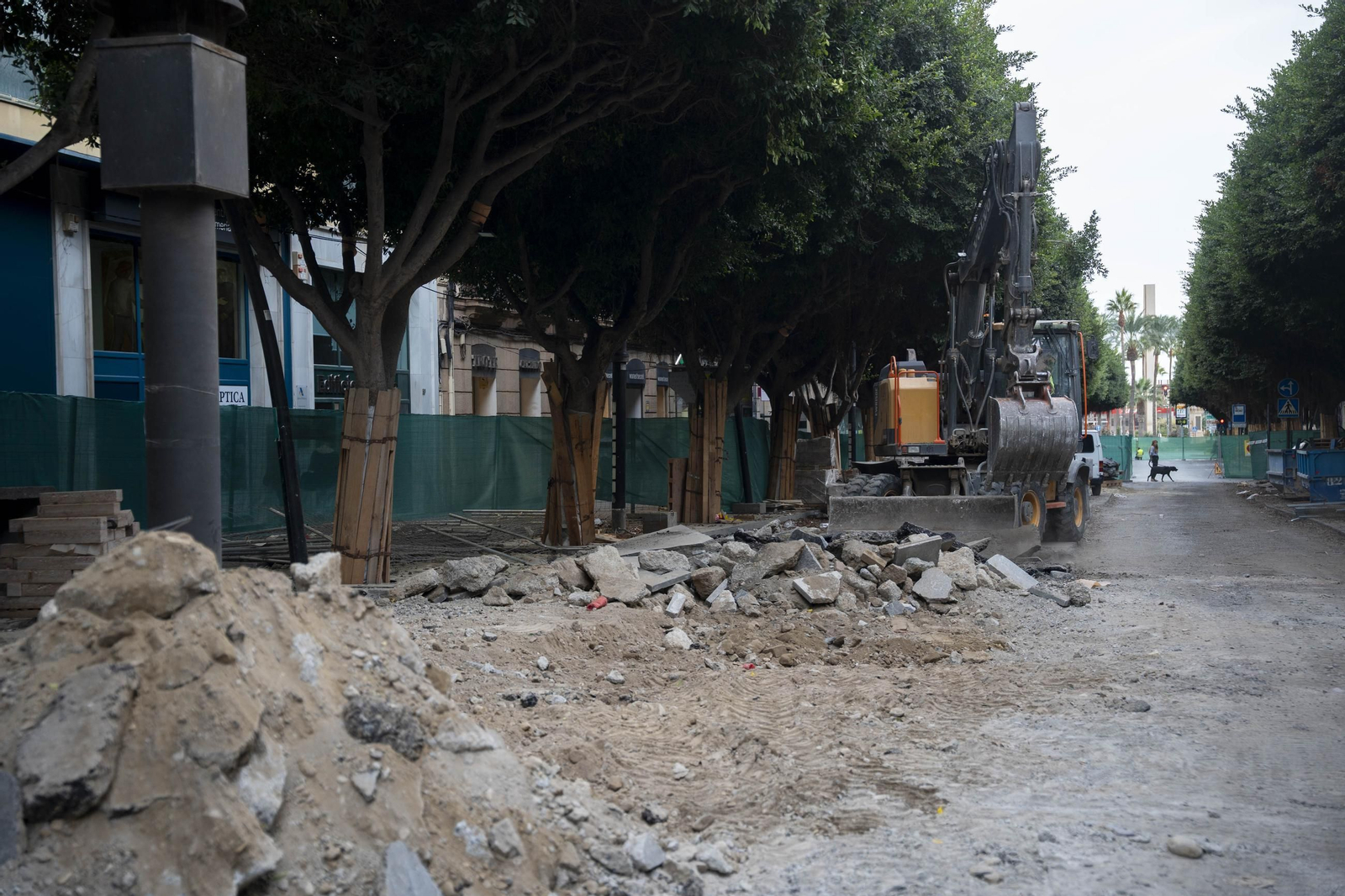 Las imágenes de las obras del paseo de Almería