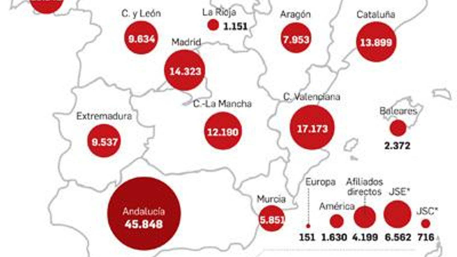 Fuente: PSOE; Gráfico: Departamento de Infografía