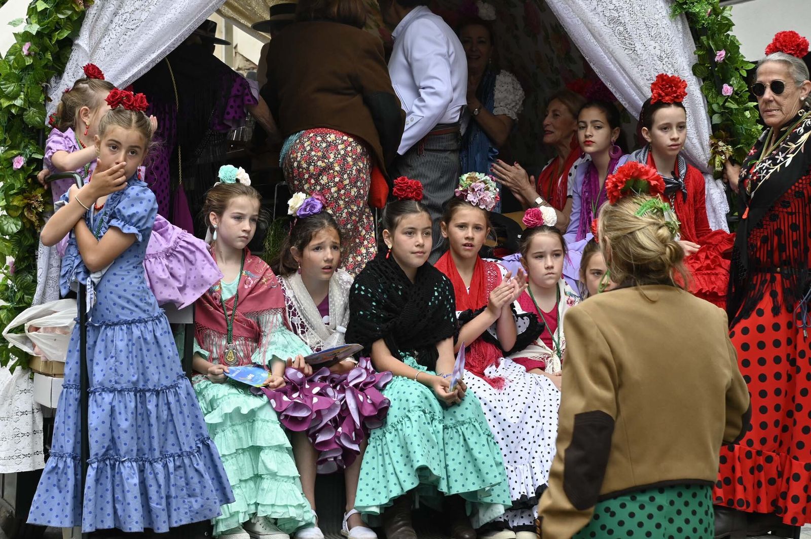 Imágenes de los carros de la Hermandad del Rocío de Huelva