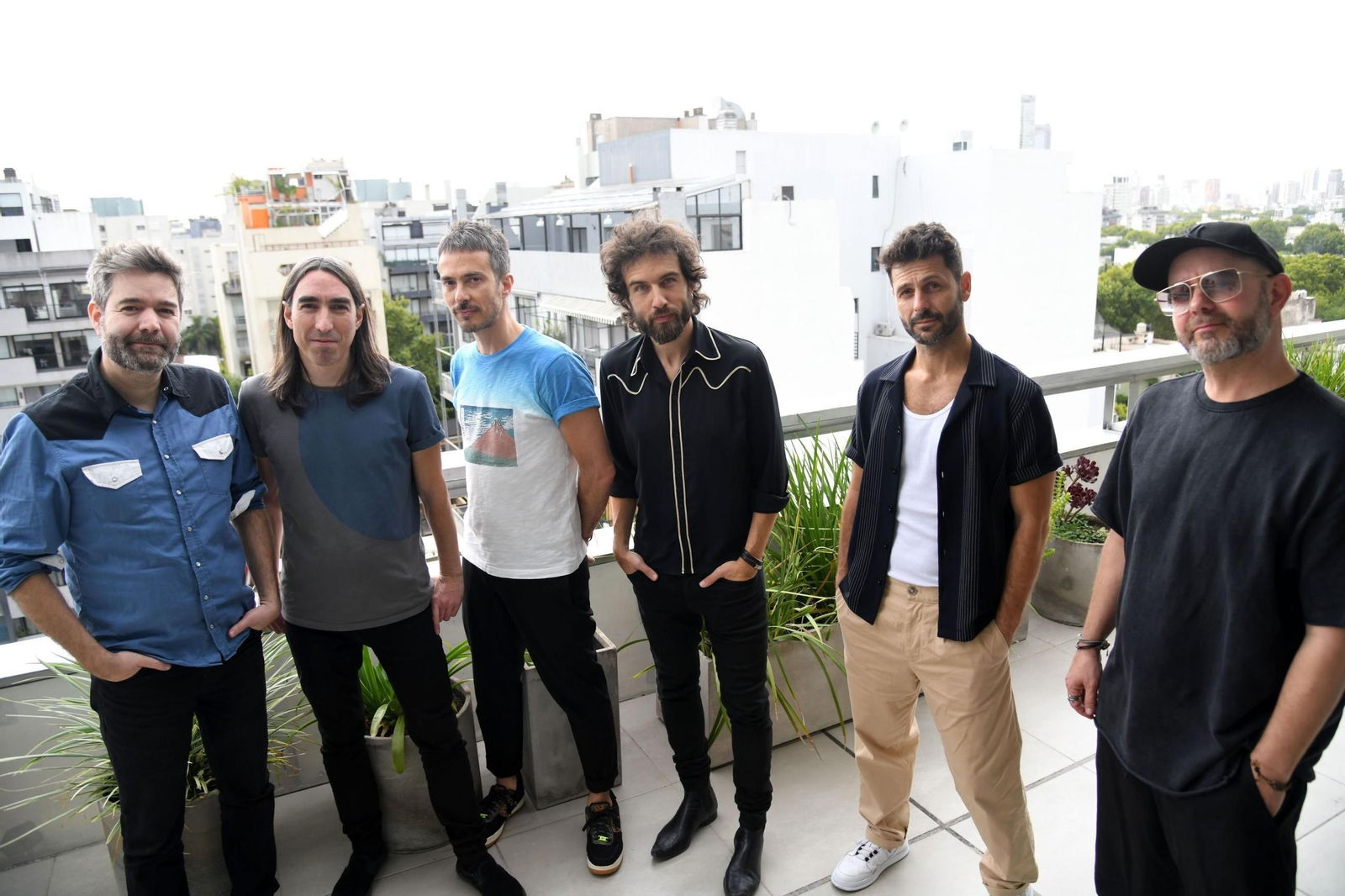 Vetusta Morla en un encuentro con la prensa en Madrid.