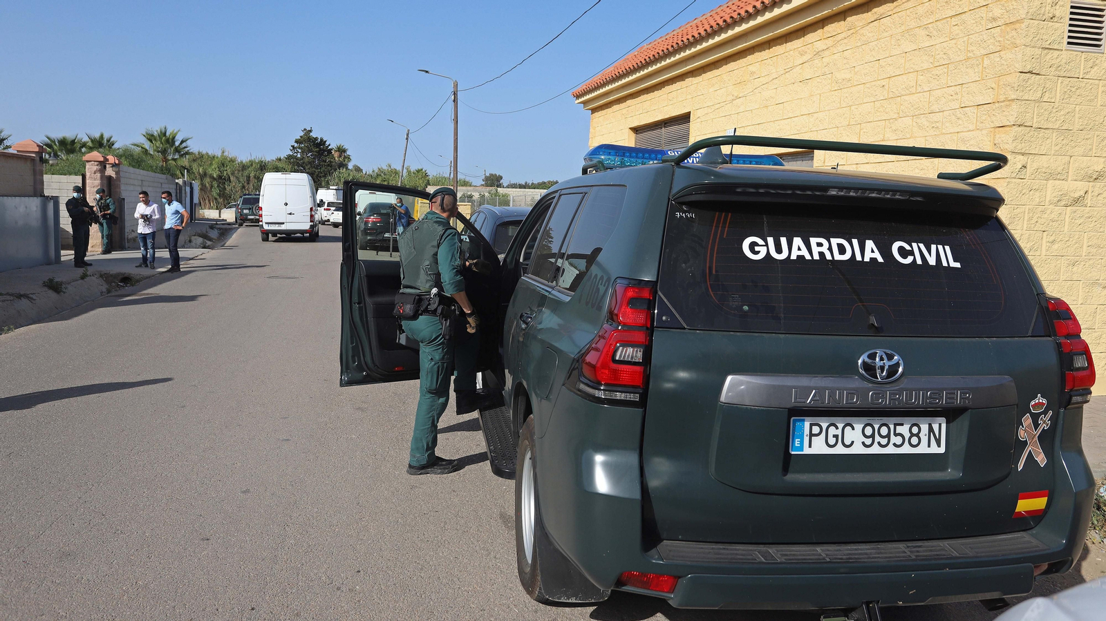 Fotos de los registros en 'Villa Narco' en La Línea