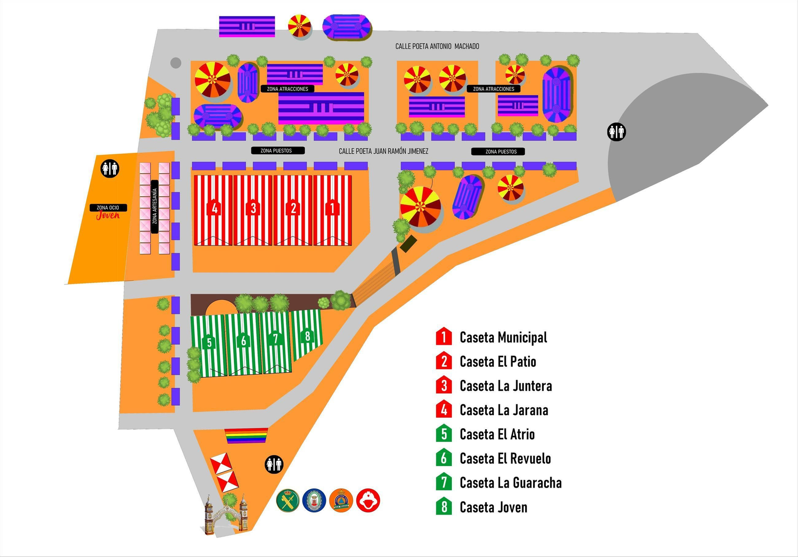 Plano Feria de San Roque Plano Feria de San Roque