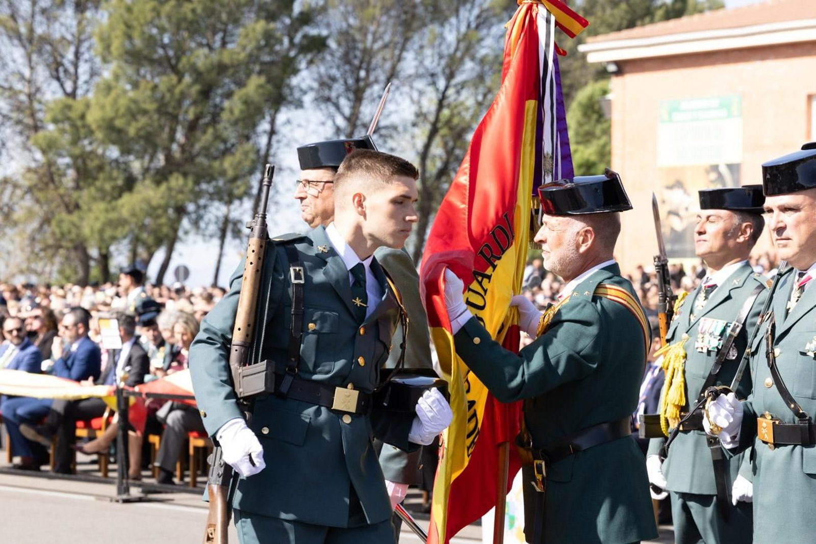 Acto de jura de bandera de la 130ª promoción de guardias civiles de la Academia de Baeza