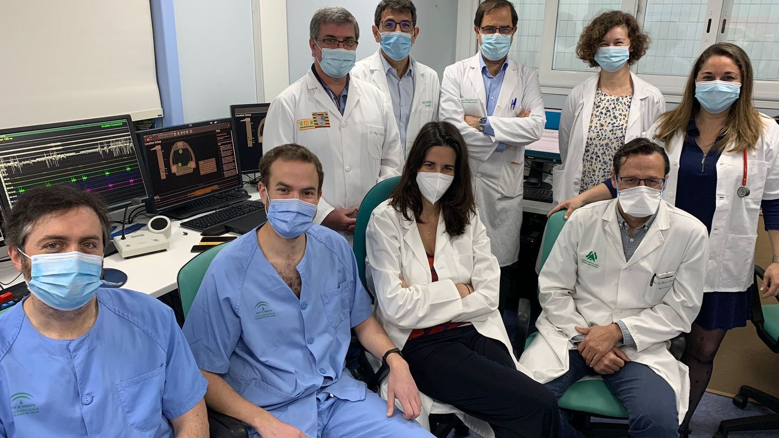 Los profesionales que forman parte del equipo multidisciplinar para la atención de arritmias en la población infantil en el Macarena.