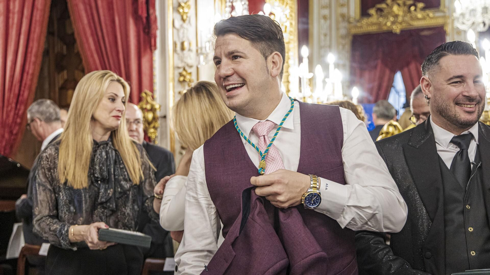 Lucas González, de Andy y Lucas, este pasado marzo tras recoger la Medalla de la provincia de Cádiz.