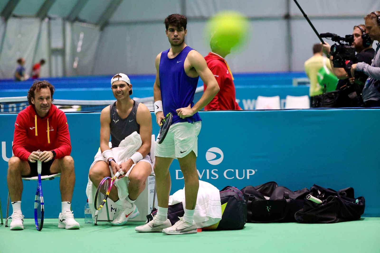Moyá, Nadal y Alcaraz.